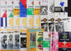 Selection of Various Football and Rugby programmes largely Wolverhampton Wanderers 1960s plus 68