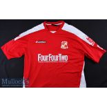 2008/09 Timlin Swindon Town Match Worn football shirt No 4, short sleeve, home shirt, size L