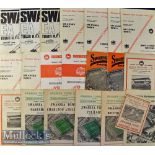 Selection of Swansea Town Home football programmes from 1955 onwards including 55/56