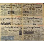 War time Manchester Evening Chronicle (Football Edition) newspapers as follows: 22 December 1945