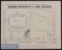 Very Scarce 1924 Invincible All Blacks at Oxford Univ Rugby Programme: Beautifully preserved