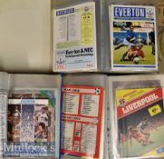 1987/88 – 1989/90 Everton Home and Away Football Programme Collection to include League (appears