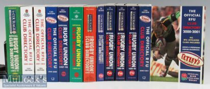 English Rugby Official Club Directories (12): Of the first 15 editions of this large detailed
