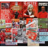 Assorted Selection of Liverpool football Ephemera such as programmes, magazines, team sheets,