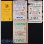 1946/47 Wales Rugby ‘Victory’, 5 Nations & Tour Game Programmes (4): Only the last in good