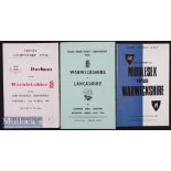 1960s County Championship Final Rugby Programmes (3): Warwickshire appear in all three, beating