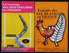 1976/77 France v Australia & NZ Rugby Programmes (2): 1976 v Wallabies at Bordeaux & Paris (this one