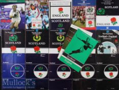 1970-2003 Scotland/England Test Rugby Programmes (17): Great run of 14 Scotland homes in the