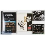 New Zealand All Blacks Media Guides (4): Various sizes and styles, all interesting, 1993 (