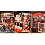 Selection of Modern Manchester United Home football programmes from 2000 onwards with mostly