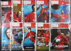 Quantity of 2000s Liverpool Home football programmes incomplete with various years included, some
