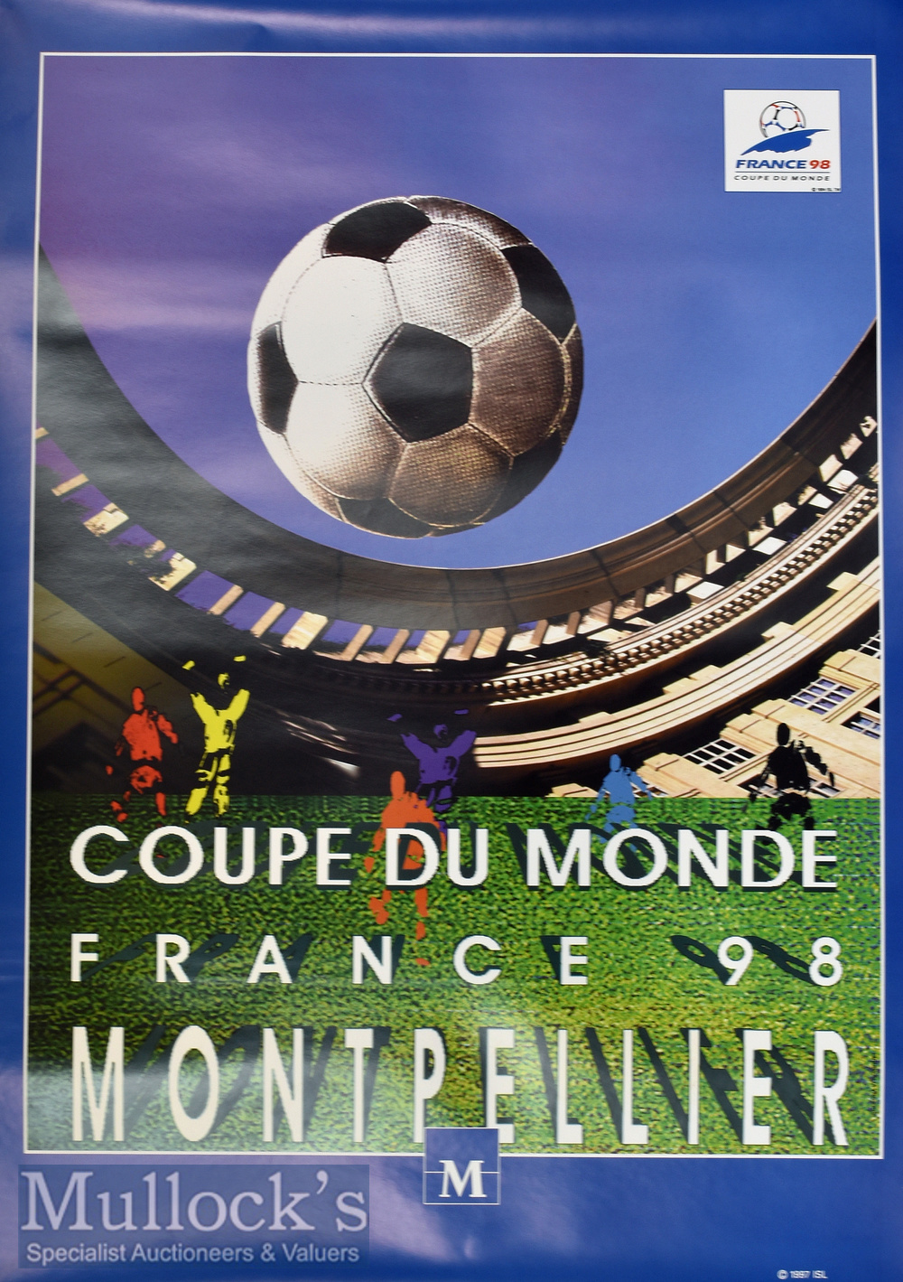 1998 World Cup Posters: Coupe Du Monde France 98, 2 examples still in original postal tubes unopened - Image 2 of 4