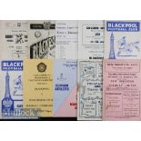 Selection of Blackpool football programmes to include 59/60 Derby County Reserves v Black