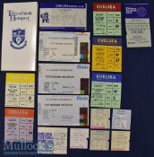 Selection of Chelsea home match tickets to include 1966/67 WHU 1967/68 Spurs 1968/69 Spurs 1969/70