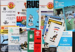 Argentina Abroad Rugby Programme Collection (16): v Cardiff and v Wales 1976; North of England 1978;