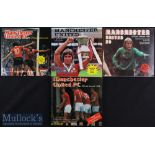Selection of Manchester United Signed Official Annuals to include 78, 79, 80 and 81 featuring