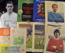 Mixed Football Selection to include Stanley Matthews Signed Cigarette Card, Tom Finney Signed