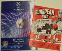 European Club Champions Football Programmes inc Replica (2): The actual issue for the Champions