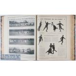 1906 Bound Volume of French Sports Magazines: Very large attractive volume with the 1906 weekly