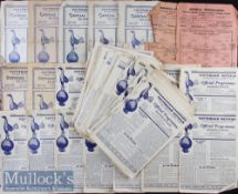 Collection of 1946-1959 Tottenham Hotspur home football programmes including 46 Bradford,