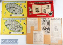 1956-1970 NZ Tour Scrapbooks (4): Clean, whole, well-collected press cuttings & pictures in with two