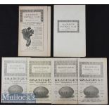 1920s/30s Blackheath v Oxbridge XVs Rugby Programmes (6): v Oxford University Jan 1925 & Nov 1927; v