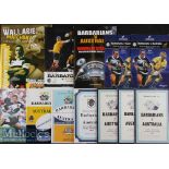 1958-2011 Barbarians (incl ‘Away’) v Australia Rugby Programmes (12): Incl some large format, a