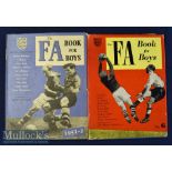 The FA Book for Boys 1951-2 and 1952-3, both with dust jackets