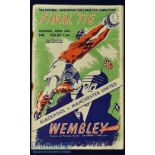1948 FA Cup Final match programme Manchester Utd v Blackpool 24 April 1948 at Wembley Fair, rusty