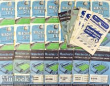 Collection of Manchester City home match programmes to include 1950/51 West Ham Utd 1952/53 Aston