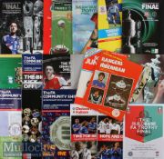 Selection of Cup Final football programmes from 1970s onwards includes League Cup, Charity Cup,