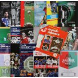 Selection of Cup Final football programmes from 1970s onwards includes League Cup, Charity Cup,