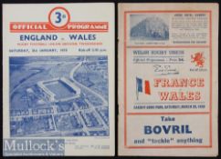 1950 Grand Slam Rugby Programmes, England/Wales & Wales/France (2): Wales swept the board that year.