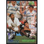 1987 Rugby World Cup Finals Programme: The A4 programme issued to cover the quarter-finals and