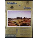 Very Rare 1963 Griquas v Australia Rugby Programme: Wallabies match programme on tour of S Africa,