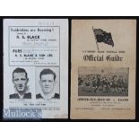 1937/1943 Rugby Programmes from NZ: Otago v Southland July ‘37 (lacking covers but v detailed with