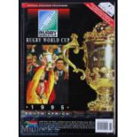 RWC 1995 Official Souvenir Rugby Programme: The sought-after large, heavy S African pre-tourney