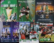 European Rugby Champions Cup Final etc & Pool Programmes (8): Four finals - 1998, 2007, 2011 &