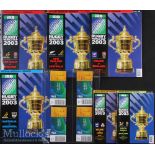 2003 RWC & England’s win complete rugby package: All 48 Programmes incl England’s victorious final