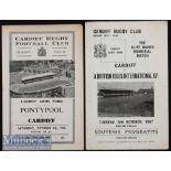 1960s Cardiff Home Rugby Programmes (2): The standard Cardiff RFC issues, v Pontypool in October