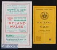 1953 Wales Rugby Programmes (2): Lovely issues from the Murrayfield trip, won 12-0, good with