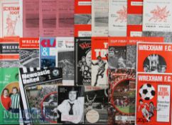 Selection of Wrexham 1950s onwards football programmes including 56/57 v Darlington, 57/58 v