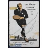 Very Rare 1925 NZ in Australia Rugby Programme: Sought-after issue from E.J Thorn’s XV v the All