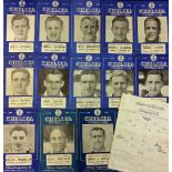 1949/50 Chelsea home football programmes to include Arsenal, Derby County, Sunderland, Manchester