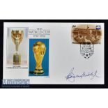 1930-1986 World Cup First Day Cover Signed by Bobby Moore: Official commemorative cover postal