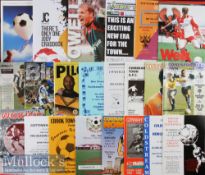 Collection of 96x different friendly and testimonial football programmes 1960s onwards such as 94