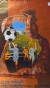 1982 Spain World Cup Football Poster in colour, measures 95x60cm approx.