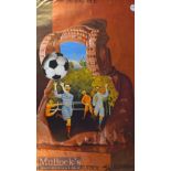 1982 Spain World Cup Football Poster in colour, measures 95x60cm approx.