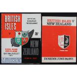 1971 British and Irish Lions Test Programmes in N Zealand (2): 1st (won) and 4th (drawn) Tests