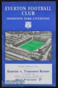 1952/53 Liverpool Senior Cup Final Everton v Tranmere Rovers match programme 9 May 1953. Good.